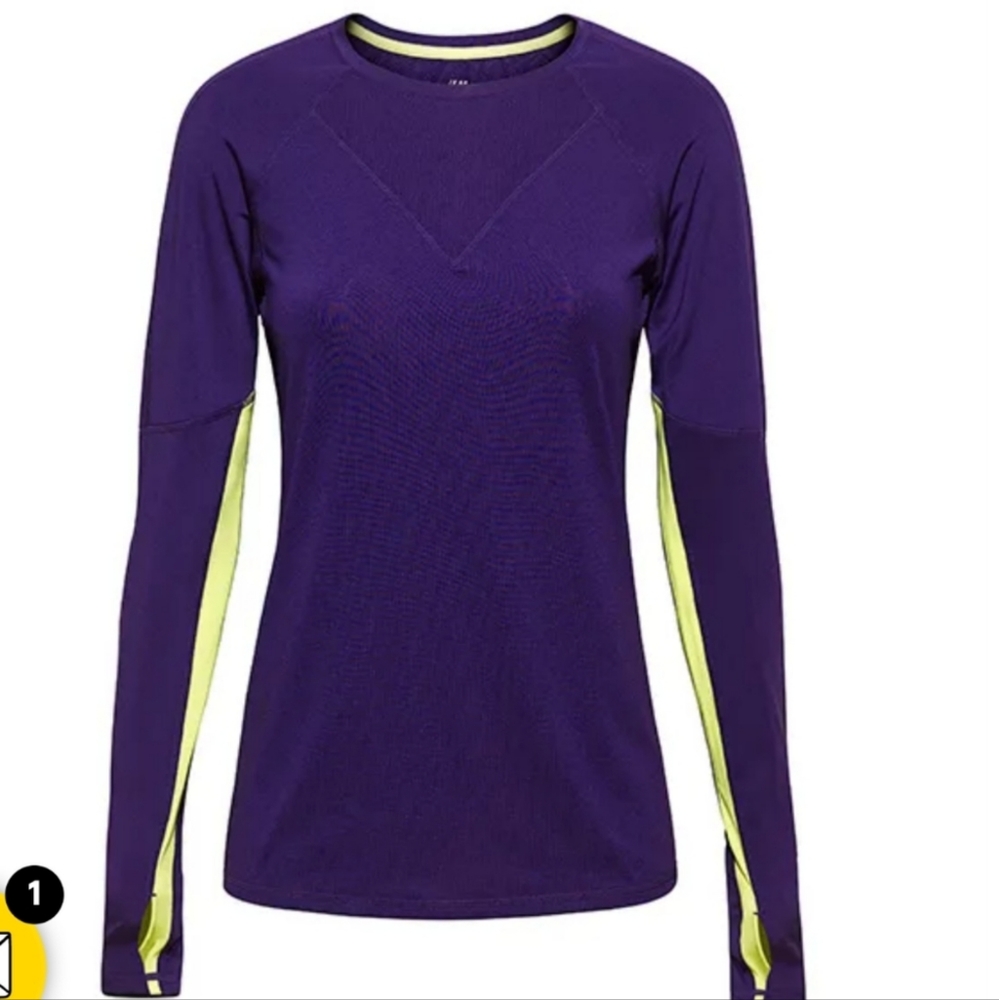 Purple Reflective Gym Top - Picture 1 of 7